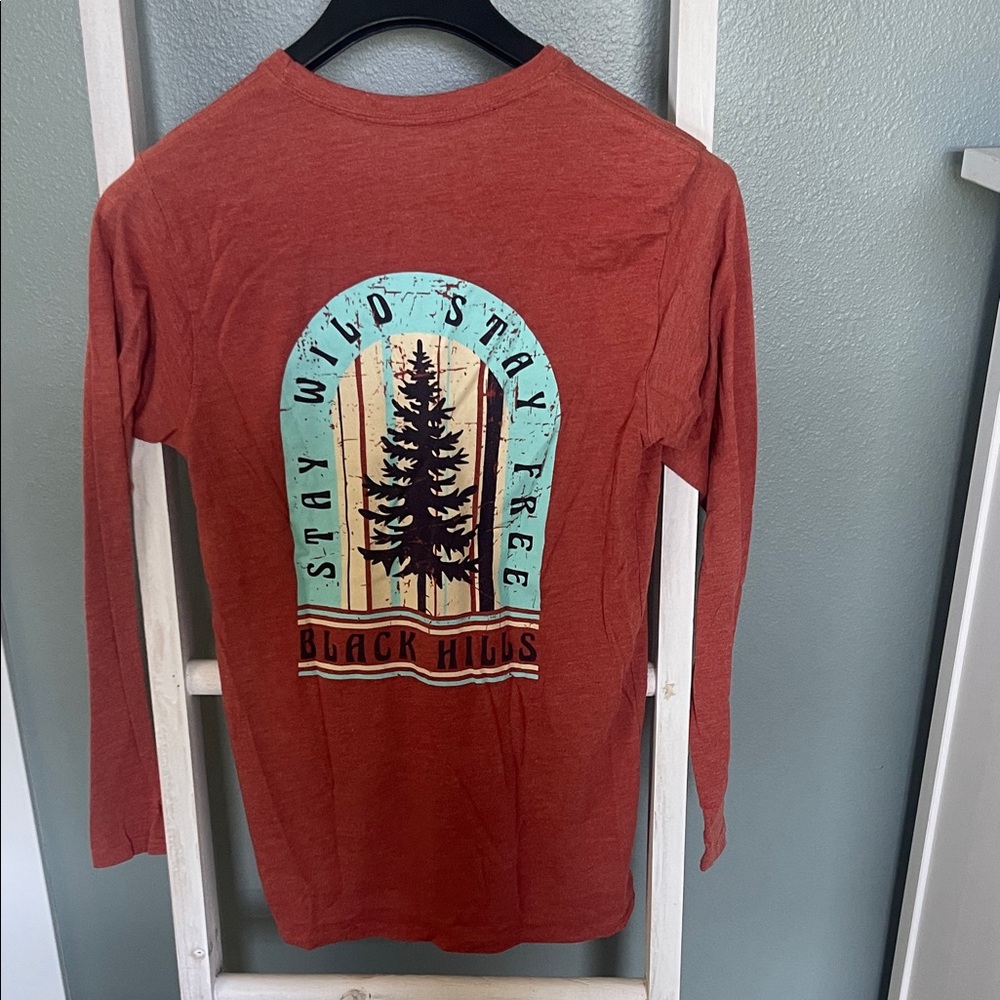 Stay Wild Kids Long Sleeve Shirt - Rust
